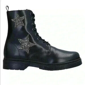 CULT Sabbath Mid Black Boots w/Stars! NIB! 40 9